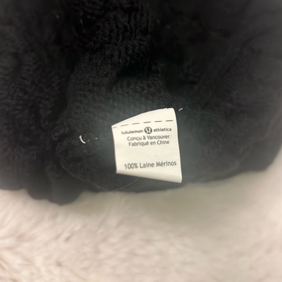 Lululemon athletica knitted black beanie small/medium - Picture 9 of 11